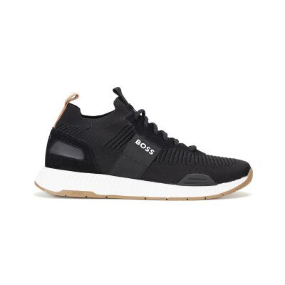 Boss per uomo. 50498245 Sneaker a calzino grigio scuro (44), Tessuto, Basso, Stringhe, Casual Boss per uomo. 50498245 Sneaker a calzino grigio scuro (44), Tessuto, Basso, Stringhe, Casual