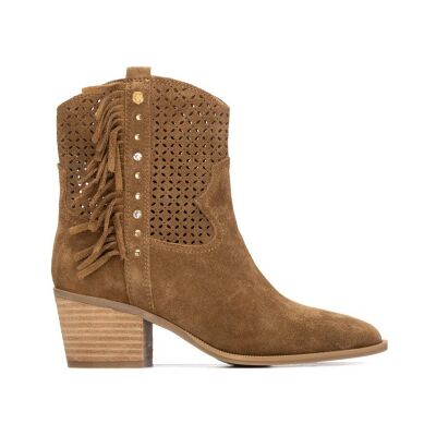 Carmela per donna. 16315003-CAMEL Stivaletti in pelle marrone 163150 (37), 3 a 5cm, Crosta, Cerniera, Casual Carmela per donna. 16315003-CAMEL Stivaletti in pelle marrone 163150 (37), 3 a 5cm, Crosta, Cerniera, Casual