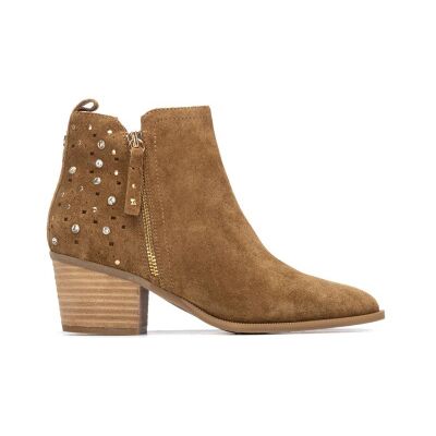 Carmela per donna. 16315102-CAMEL Stivaletti in pelle marrone 163151 (37), 3 a 5cm, Camoscio, Cerniera, Casual Carmela per donna. 16315102-CAMEL Stivaletti in pelle marrone 163151 (37), 3 a 5cm, Camoscio, Cerniera, Casual