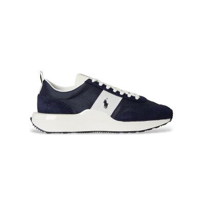 Polo Ralph Lauren per uomo. 809P07284003 Sneakers in pelle blu navy Train 89 (46), Basso, Stringhe, Casual Polo Ralph Lauren per uomo. 809P07284003 Sneakers in pelle blu navy Train 89 (46), Basso, Stringhe, Casual