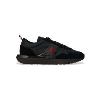 Polo Ralph Lauren per uomo. 809P01638002 Scarpe da ginnastica in pelle nera Train 89 (44), Nero, Basso, Stringhe, Casual Polo Ralph Lauren per uomo. 809P01638002 Scarpe da ginnastica in pelle nera Train 89 (44), Nero, Basso, Stringhe, Casual