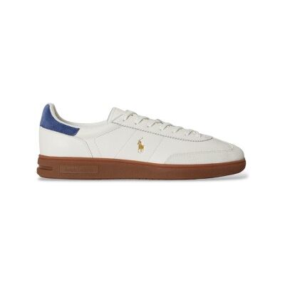 Polo Ralph Lauren per uomo. 809P13078004 Sneakers in Pelle Bedford bianco sporco (43), Basso, Stringhe, Casual Polo Ralph Lauren per uomo. 809P13078004 Sneakers in Pelle Bedford bianco sporco (43), Basso, Stringhe, Casual