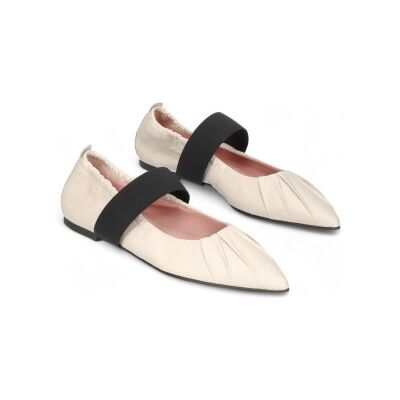 Pretty Ballerinas per donna. 51644 Ballerine Ella color bianco sporco (40), Pelle, Basso, 1 a 3 cm, Nessuno, Casual Pretty Ballerinas per donna. 51644 Ballerine Ella color bianco sporco (40), Pelle, Basso, 1 a 3 cm, Nessuno, Casual