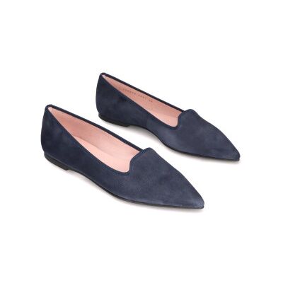 Pretty Ballerinas per donna. 43282 Scarpe Ella in pelle blu scuro (35), Basso, Camoscio, Nessuno, Casual Pretty Ballerinas per donna. 43282 Scarpe Ella in pelle blu scuro (35), Basso, Camoscio, Nessuno, Casual