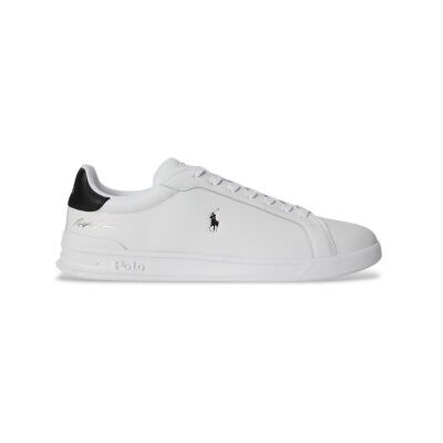 Polo Ralph Lauren per uomo. 809P13083001 Sneakers Heritage Court II in pelle bianca (42), Bianco, Basso, Stringhe, Casual Polo Ralph Lauren per uomo. 809P13083001 Sneakers Heritage Court II in pelle bianca (42), Bianco, Basso, Stringhe, Casual
