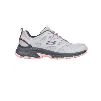 Skechers per donna. 149821 Sneakers Hillcrest Pure Escapade in pelle grigie (41), Tessuto, Basso, 1 a 3 cm, Stringhe, Casual, Grigio, Rosa, Skechers per donna. 149821 Sneakers Hillcrest Pure Escapade in pelle grigie (41), Tessuto, Basso, 1 a 3 cm, Stringhe, Casual, Grigio, Rosa,