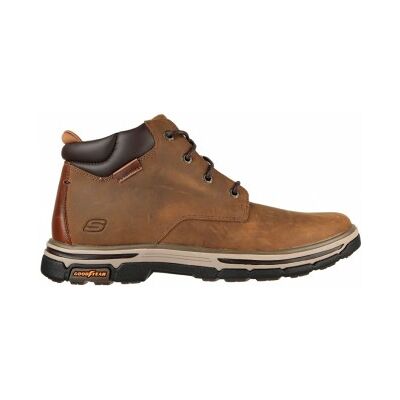 Skechers per uomo. 204394 Tronchetto Segment 2.0 Brodgen in pelle marrone (44), Basso, Stringhe, Casual Skechers per uomo. 204394 Tronchetto Segment 2.0 Brodgen in pelle marrone (44), Basso, Stringhe, Casual