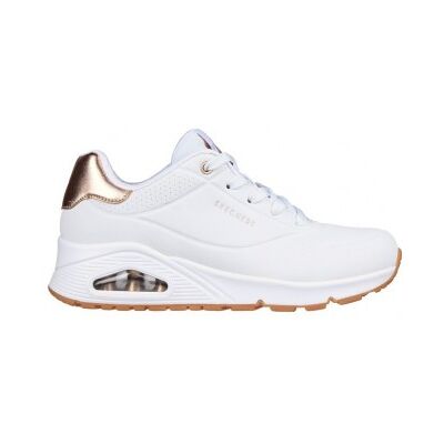 Skechers per donna. 177094 Sneakers UNO Golden Air bianche (36), Bianco, Tessuto, 3 a 5cm, Stringhe, Casual Skechers per donna. 177094 Sneakers UNO Golden Air bianche (36), Bianco, Tessuto, 3 a 5cm, Stringhe, Casual