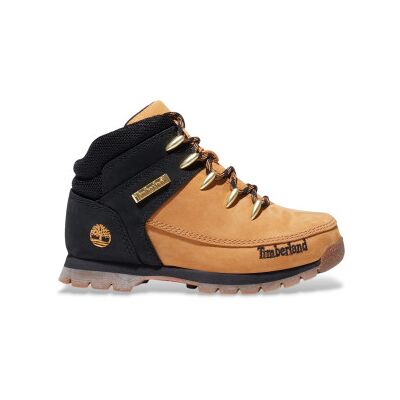 Timberland unisex per bambino. TB0A1NL42311 Stivali in pelle a metà polpaccio stringati Euro Sprint neri e gialli (22), Nero, Basso, Stringh Timberland unisex per bambino. TB0A1NL42311 Stivali in pelle a metà polpaccio stringati Euro Sprint neri e gialli (22), Nero, Basso, Stringh