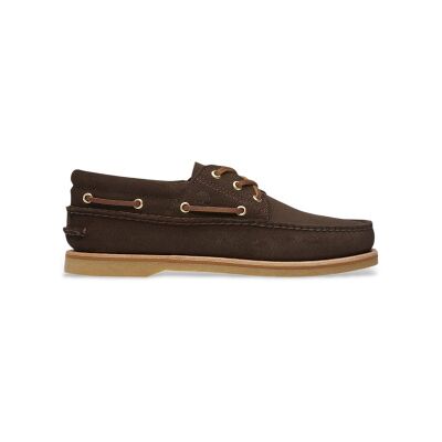 Timberland per uomo. TB0A2QKYEIV1 Nautici Crafted in camoscio marrone scuro (40 W), Pelle, Basso, Stringhe, Casual Timberland per uomo. TB0A2QKYEIV1 Nautici Crafted in camoscio marrone scuro (40 W), Pelle, Basso, Stringhe, Casual