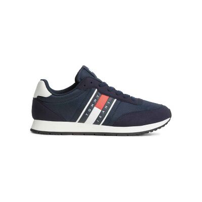 Tommy Jeans per uomo. EM0EM01709 Sneakers con logo e mix di texture marine (45), Blu, Basso, Stringhe, Casual, Sostenibile, Poliestere ricic Tommy Jeans per uomo. EM0EM01709 Sneakers con logo e mix di texture marine (45), Blu, Basso, Stringhe, Casual, Sostenibile, Poliestere ricic