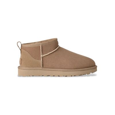 UGG per donna. 1116109 Stivaletti W Classic Ultra Mini in pelle sabbia (38), Marrone, Basso, 1 a 3 cm, Nessuno, Casual UGG per donna. 1116109 Stivaletti W Classic Ultra Mini in pelle sabbia (38), Marrone, Basso, 1 a 3 cm, Nessuno, Casual