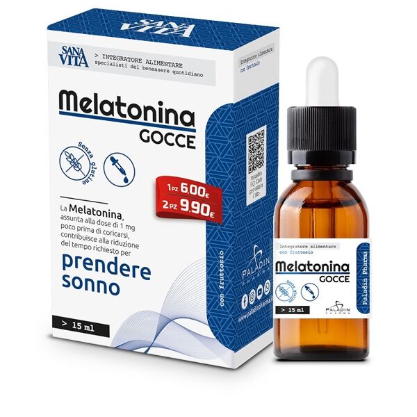 paladin pharma spa sanavita melatonina gocce 15 ml
