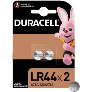 (1 Confezione) Duracell Spec. Batterie 2pz Bottone LR44 76A/A76/V13GA