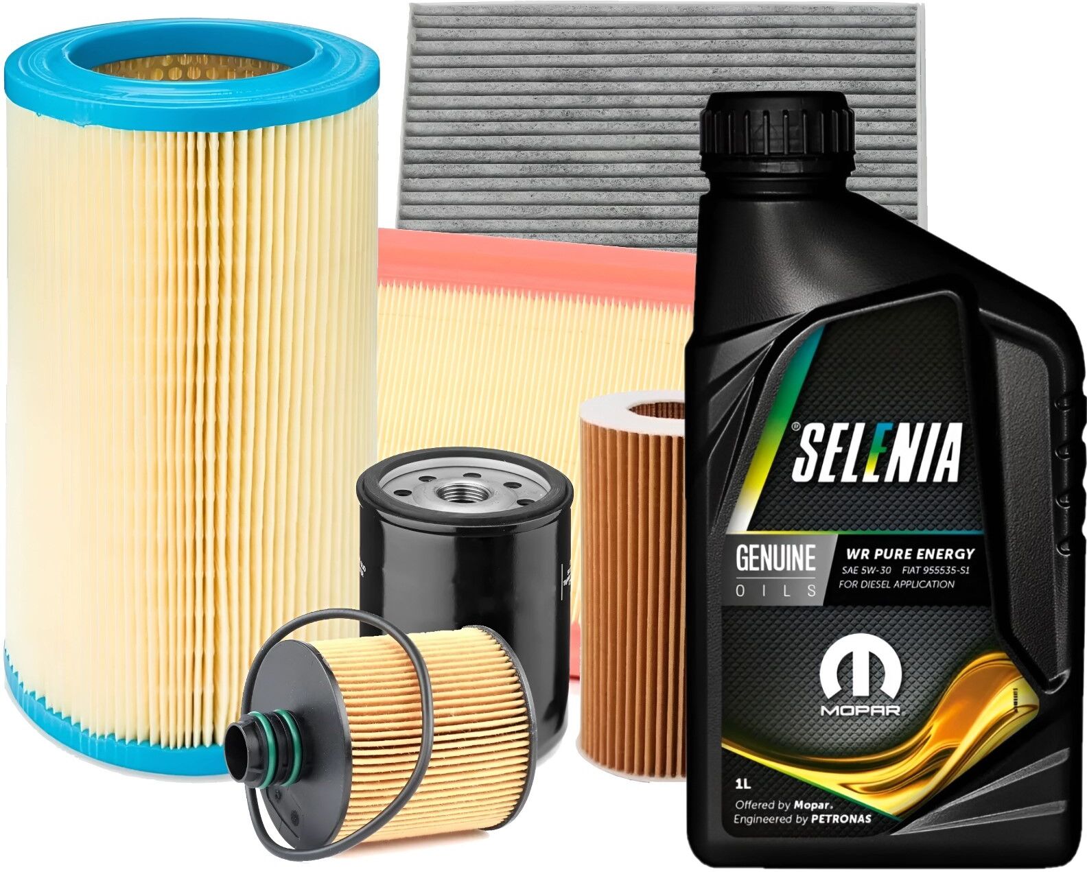 Misti Kit Tagliando + Olio Selenia 5w30 FIAT 500 1.3 MULTIJET