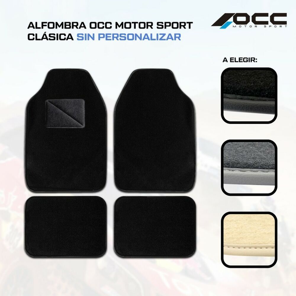 Occ Motorsport Set di Tappetini per Auto OCC Motorsport ELEGANCE Nero