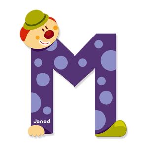 Janod Clown Letter M Multicolor 3-6 Years