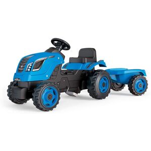 Smoby Farmer Xl Tractor With Trailer Blu