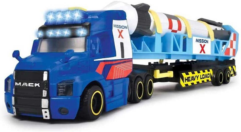 Dickie Toys City Trailer Truck Space And Sound Mission 1 Cm Blu