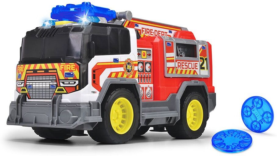 Dickie Toys Firefighters 30 Cm Light And Sound Truck Trasparente