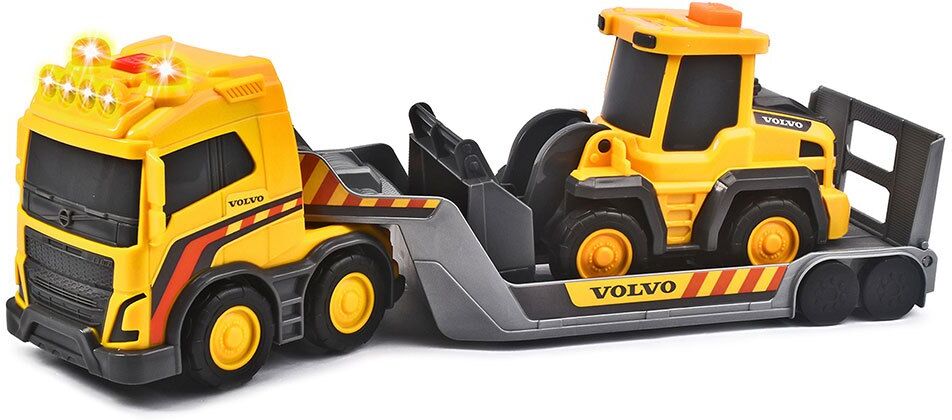 Dickie Toys Volvo With Excavator Light And Sound 32 Cm Truck Giallo