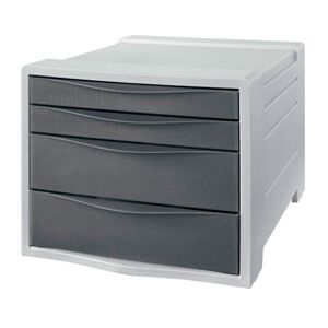 Esselte 2 Large And 2 Small Color Breeze Buc Drawers Grigio