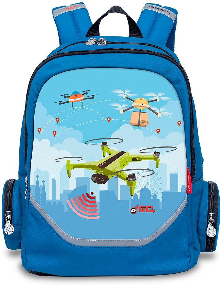 Roller Up Go Drones Backpack Blu