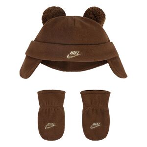 Nike Kids 6a3065 Beanie&gloves Marrone 12-2 Months