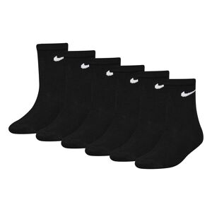 Nike Kids Rn0030 Short Socks 6 Pairs Nero EU 23 1/2-27