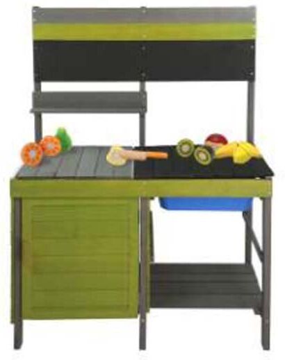 Outdoor Toys Bella 78x33x120 Cm Wooden Kitchenette Verde