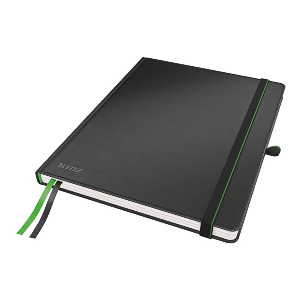 Leitz Complete 80 Sheets Horizontal Ruled Hardcover Notebook Nero