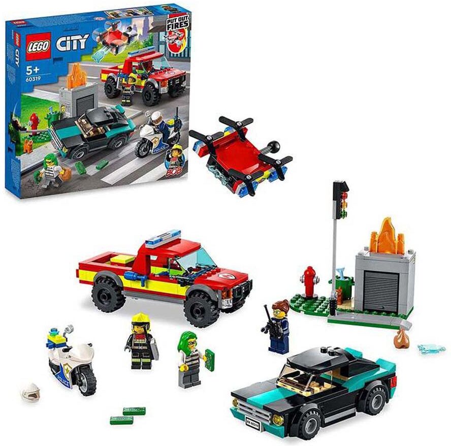 Lego Fire Rescue And Police Persecution Multicolor