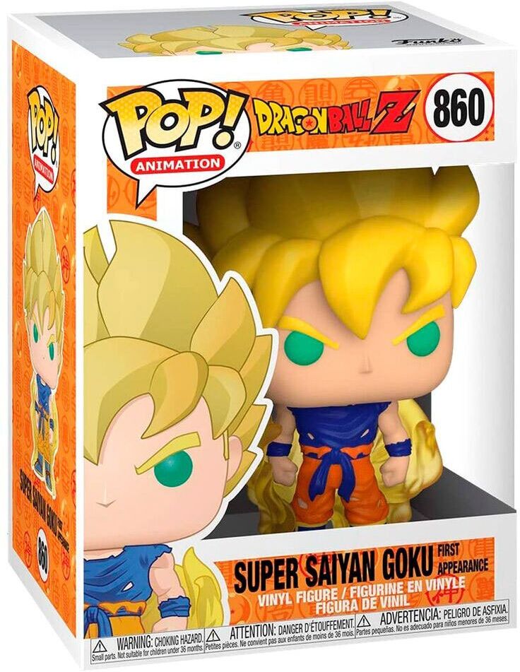 Funko Pop Dragon Ball Z S8 Super Saiyan Goku First Appearance Figure Multicolor