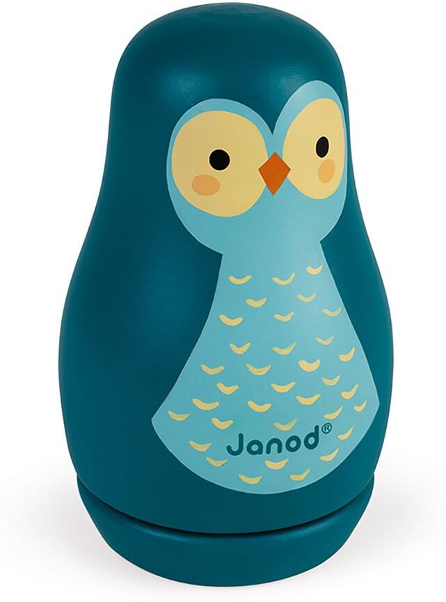 Janod Music Box Owl Blu 12 Months-99 Years