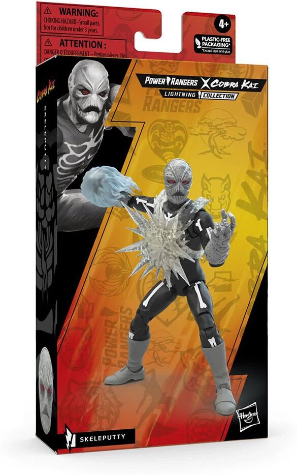 Power Rangers X Cobra Kai Lightning Collection Figure Skeleputty Figure Argento