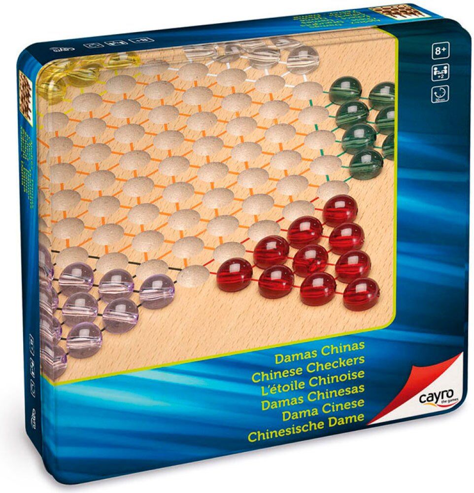 Cayro Chinese Luxe Ladies Metal Box Board Game Multicolor