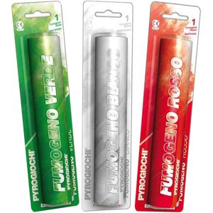 Set Di 3 Fumogeni Pyrogiochi Colori Italia Rosso Bianco E Verde