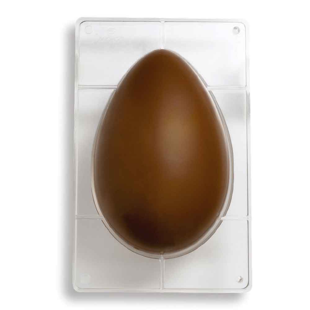 Decora Stampo Per 1 Uovo Di Cioccolato Da 750g In Policarbonato Decora 19,5 X 29,5 Cm