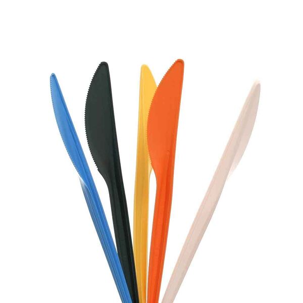 usobio 20 coltelli in mater-bi® compostabile colorati 16 cm