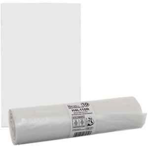 Bio Extrusion 10 Sacchi Spazzatura Trasparenti Extra Resistenti In Plastica Ldpe 90 X 120 Cm