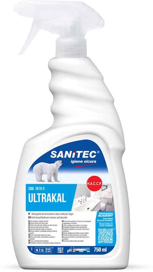 ultrakal spray disincrostante profumato per bagni sanitec 750 ml