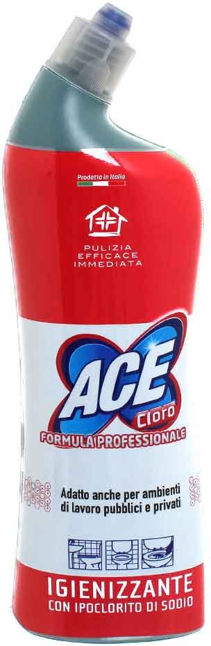 ace wc cloro detergente igienizzante professionale in gel per wc 750ml