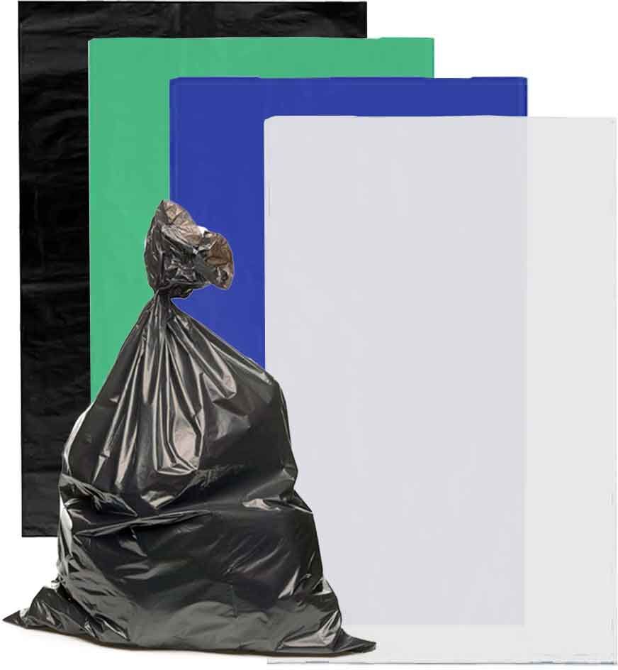 Bio Extrusion 10 Sacchi Spazzatura Extra Resistenti In Plastica Ldpe 90 X 120 Cm