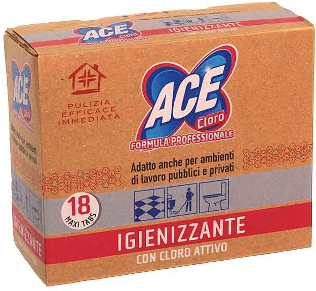 Ace Tabs Cloro Formula Professionale Con Cloro Attivo 18 Maxi Tabs