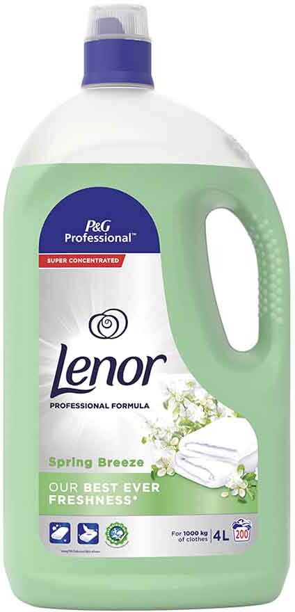 Lenor Brezza Primavera Ammorbidente Professionale Profumato Per Lavatrice 4 L