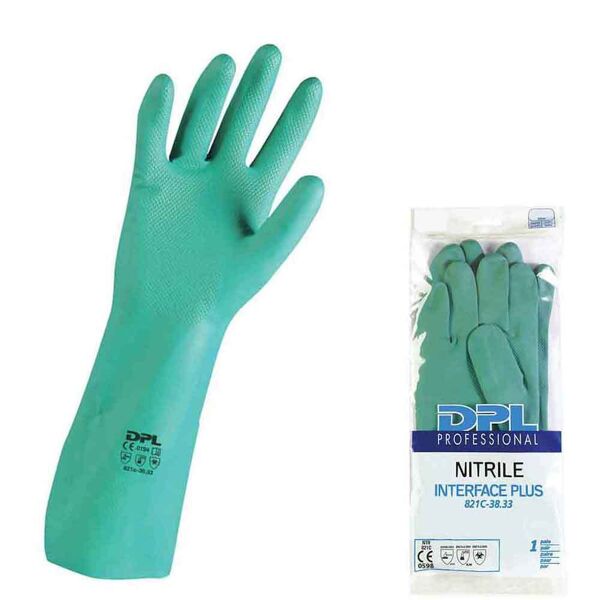 1 paio guanti lunghi da lavoro icoguanti nitrile interface plus 33 cm