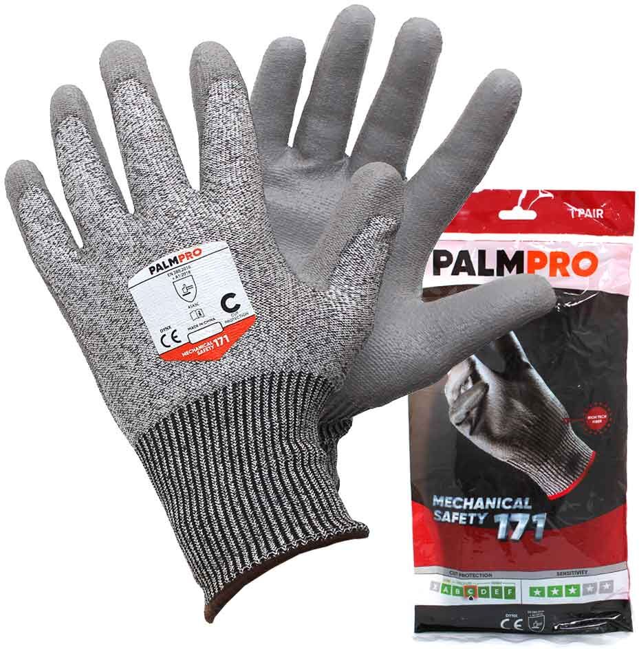 Icoguanti 1 Paio Guanti Da Lavoro In Maglia Hppe Palmpro Mechanical Safety 171