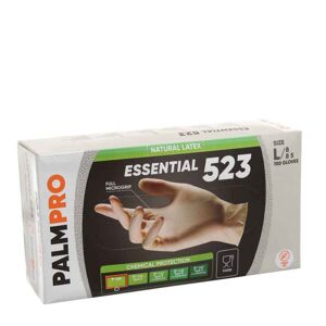 100 Guanti In Lattice Bianco Icoguanti Palmpro Essential 523 Taglia L 8-8,5