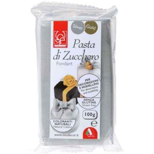 Modecor Pasta Di Zucchero Argento Per Modelling E Decorazioni 100 G