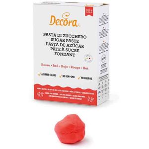 Pasta Di Zucchero Rossa Per Copertura E Dettagli 700 G Decora